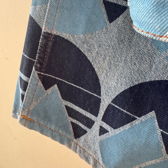 Authentic Acne Studios Blå Konst Log Print Jeans - Picture 4 of 9